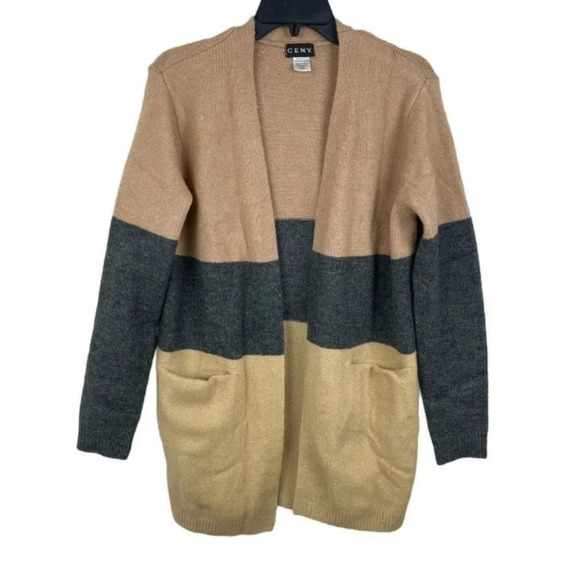 CENY Women Open Front‎ Long Sleeve Cardigan Size M - Picture 1 of 6